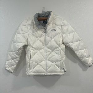 Women’s size large cream North Face Jacket